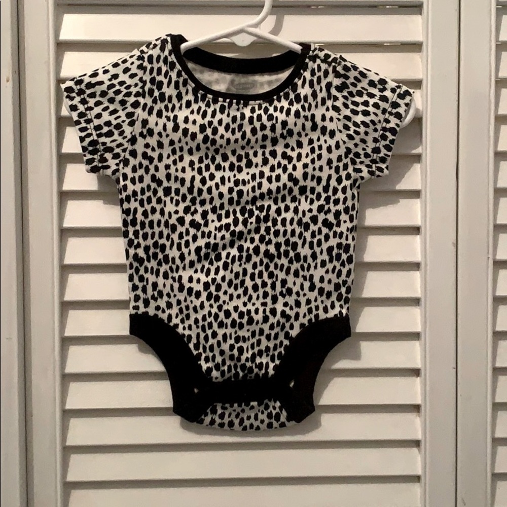 Leopard print onesie